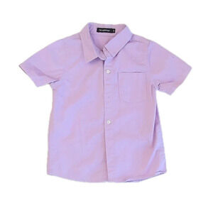 Spring & Gege Boys Purple Button Down Short Sleeve size: 4T